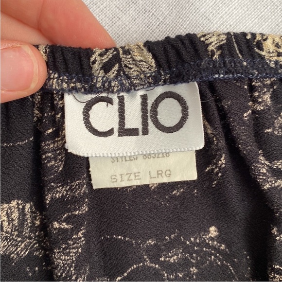 Clio Black and Cream Floral Maxi Skirt - Picture 6 of 11